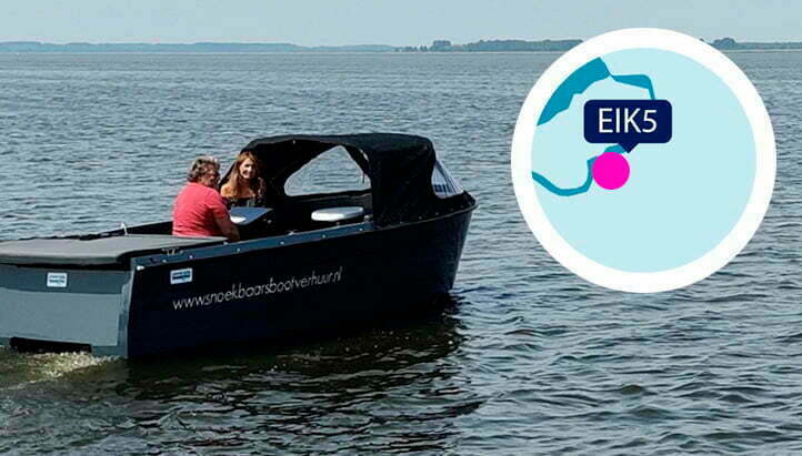 Vakantiehuis Eik5 aan het Veluwemeer ligt vlakbij de bootverhuur.