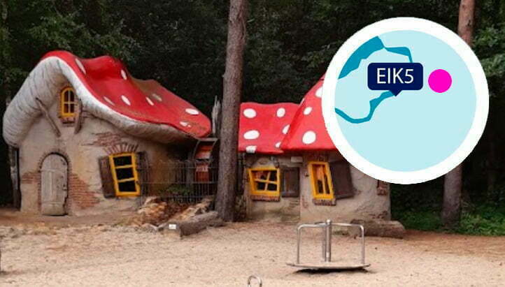 Vakantiehuis Eik5 aan het Veluwemeer ligt vlakbij het kabouterbos.